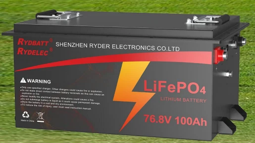Deep Cycle Lithium Iron LiFePO4 Battery 76.8V